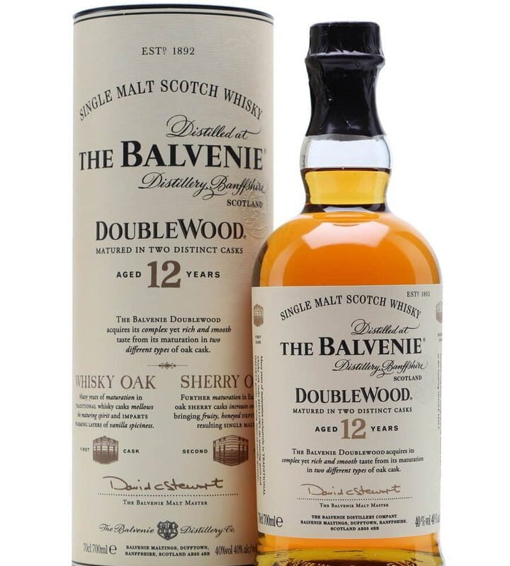 Balvenie 12 year doublewood single malt scotch